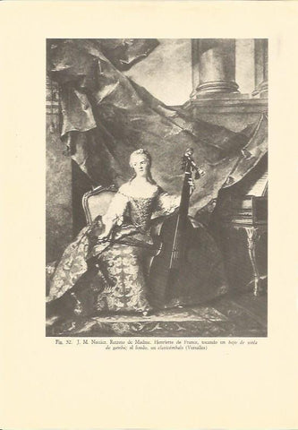 LAMINA 25534: Retrato de Madame Henriette de France, por Nattier