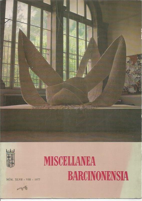 LAMINA 25532: Portada de la revista Miscellanea Barcinonensia, año VII, numero XLVII