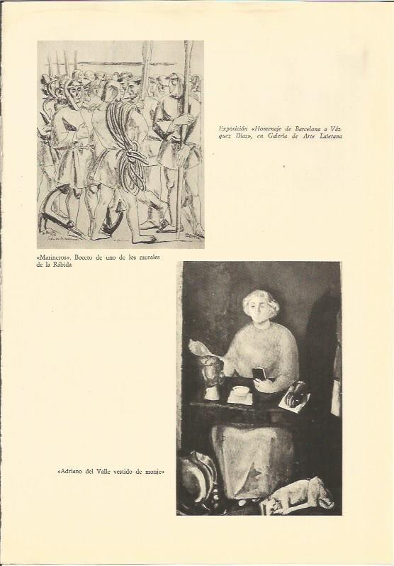 LAMINA 25543: Obras de la exposicion Homenaje de Barcelona a Velazquez Diaz en Galeria de Arte Laietana