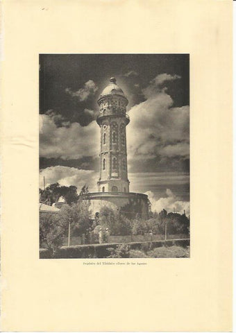 LAMINA 25587: Torre de las Aguas del Tibidabo en Barcelona