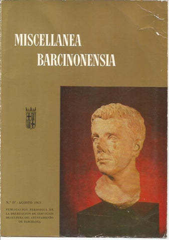 LAMINA 25586: Portada de la revista Miscellanea Barcinonensia,  numero IV