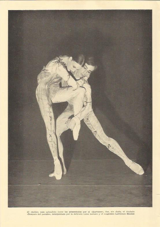 LAMINA 25579: Los bailarines Lone Isaksen y Lawrence Rhodes