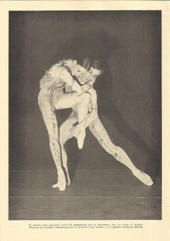 LAMINA 25579: Los bailarines Lone Isaksen y Lawrence Rhodes