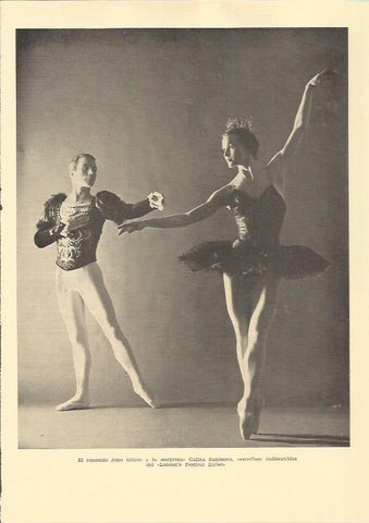LAMINA 25578: Los bailarines John Gilpin y Galina Samtsova