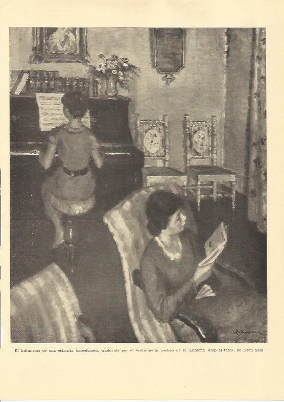 LAMINA 25570: Cap al tard, por R. Llimona