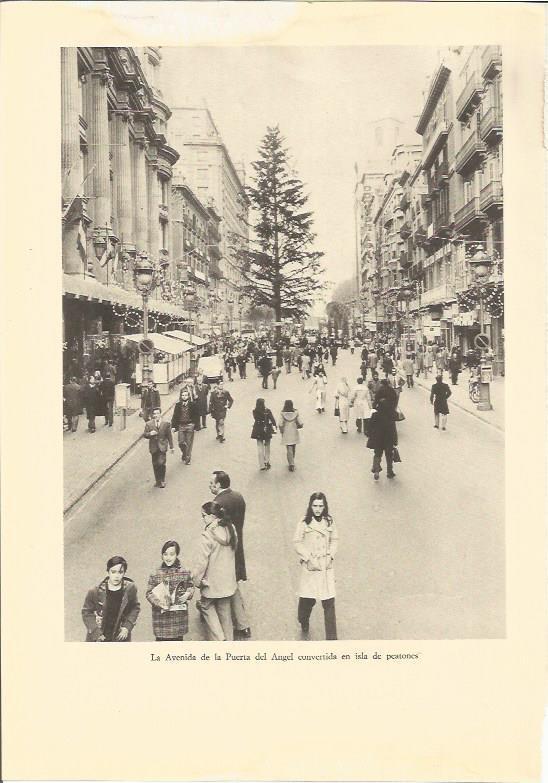 LAMINA 25528: Avenida Portal del Angel de Barcelona