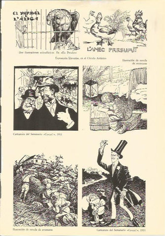 LAMINA 25522: Ilustraciones de la exposicion Llaverias en el Circulo Artistico