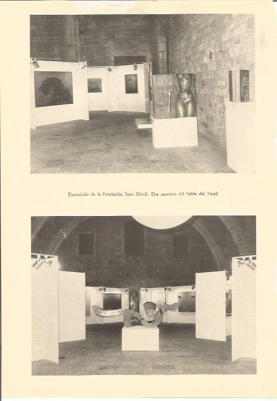 LAMINA 25514: Exposicion de Joan Miro en el Salo del Tinell de Barcelona