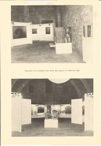 LAMINA 25514: Exposicion de Joan Miro en el Salo del Tinell de Barcelona