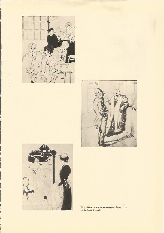 LAMINA 25512: Dibujos de Juan Gris