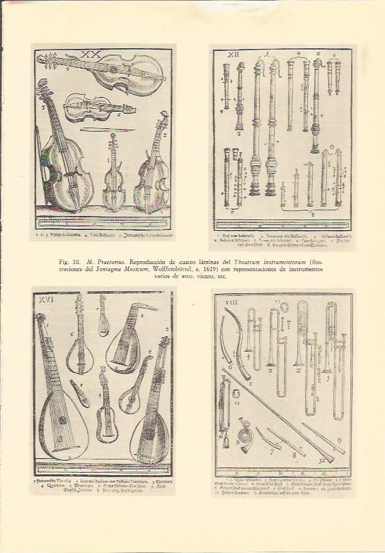 LAMINA 25511: Laminas del Theatrum instrumentorum, de M. Praetorius