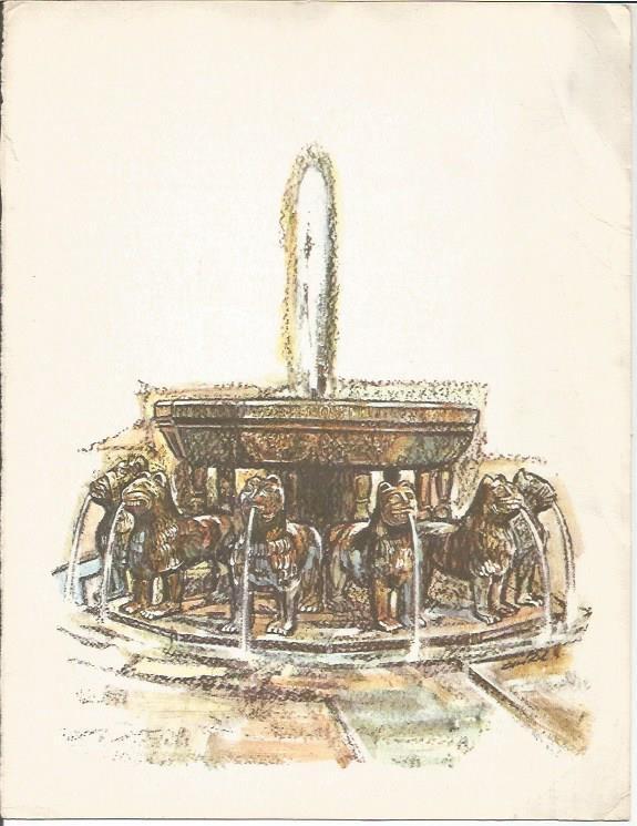 LAMINA 25506: Fuente de los Leones en la Alhambra de Granada