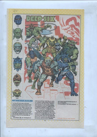 Ficha personaje DC Comics numero 167: Deep Six + Deadshot + Deathbolt