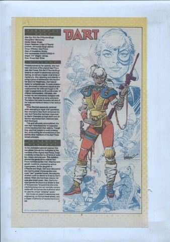 Ficha personaje DC Comics numero 169: Dart + Darkseid