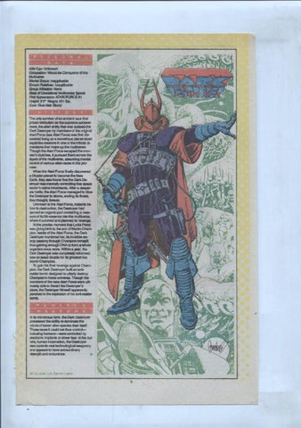 Ficha personaje DC Comics numero 170: Dark Opal + Dark Destroyer
