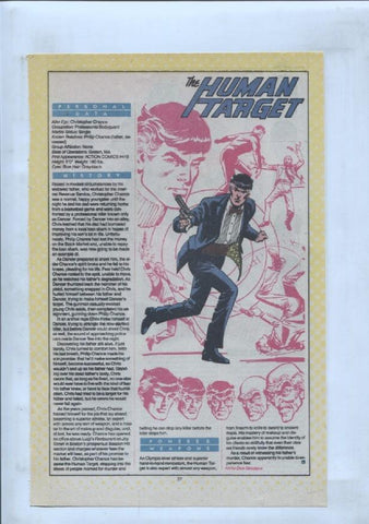 Ficha personaje DC Comics numero 174: LT Hunters Hellcats + The Human Target