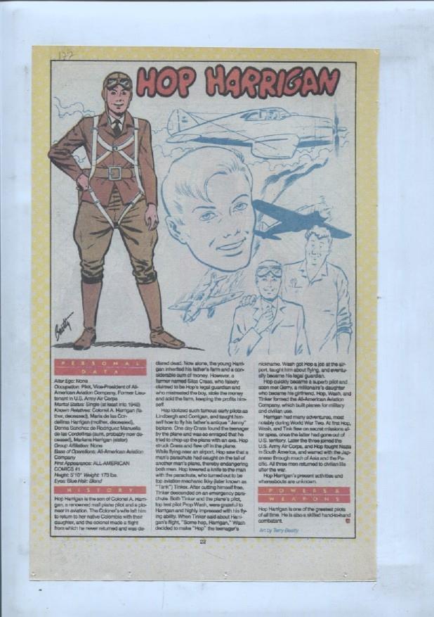 Ficha personaje DC Comics numero 177: Hop Harrigan + H.I.V.E.