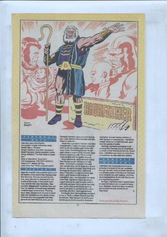 Ficha personaje DC Comics numero 178: Hyppolyta + Highfather