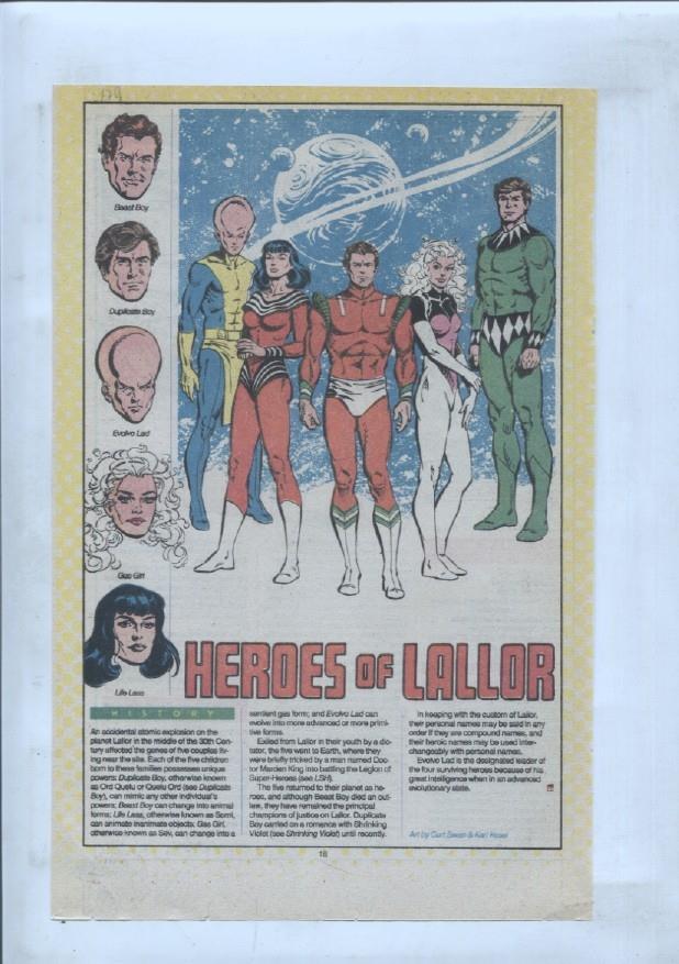 Ficha personaje DC Comics numero 179: Heroes of Lallor + Hercules