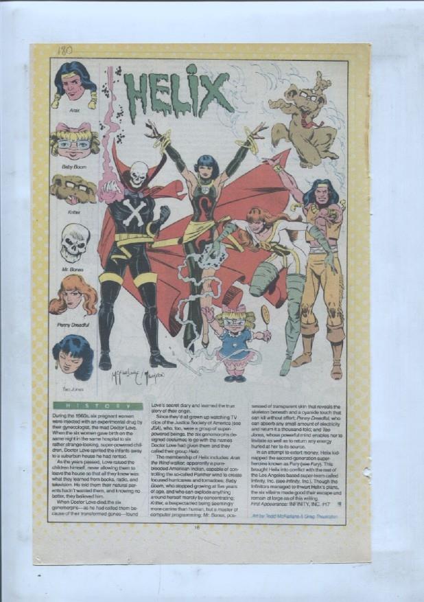Ficha personaje DC Comics numero 180: Helix + Hector Hammond