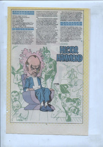 Ficha personaje DC Comics numero 180: Helix + Hector Hammond