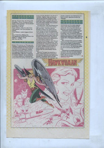Ficha personaje DC Comics numero 181: Heat Wave + Hawkwoman