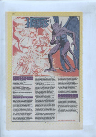 Ficha personaje DC Comics numero 185: Harpis + The Harlequin