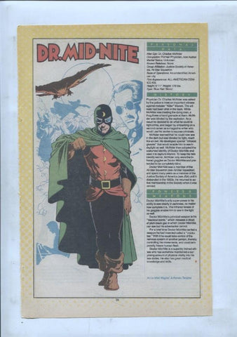 Ficha personaje DC Comics numero 189: Dr. Occult + Dr. Mid-Nite