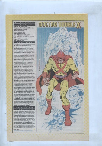 Ficha personaje DC Comics numero 191: Doctor Fate + Doctor Double X