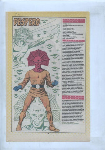 Ficha personaje DC Comics numero 194: Despero + Desaad