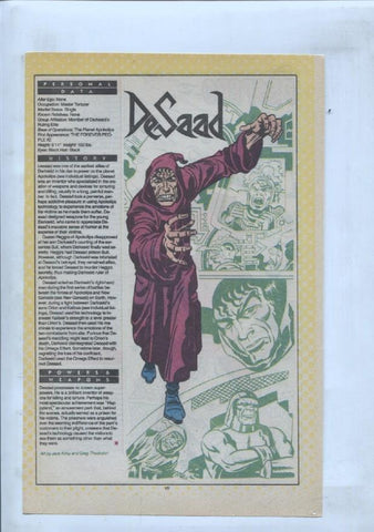 Ficha personaje DC Comics numero 194: Despero + Desaad
