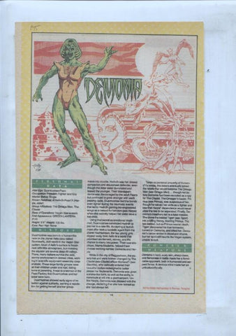 Ficha personaje DC Comics numero 195: Demonia + The Demon