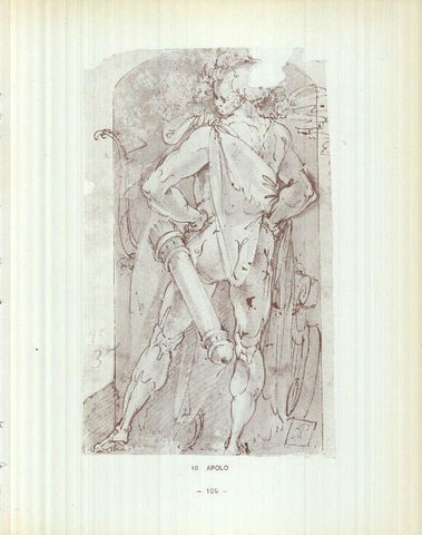 Dibujos de los siglos XVI y XVII: 10/11: Apolo + Santo Obispo