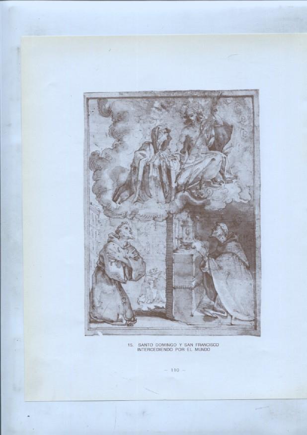 Dibujos de los siglos XVI y XVII: 14/15: San Jorge y Santo Domingo/San Francisco