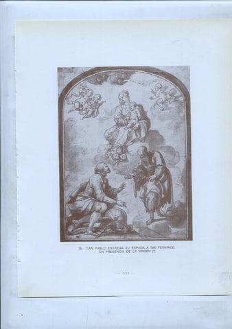 Dibujos de los siglos XVI y XVII: 16/17: San Pablo entrega su espada + San Juan en Patmos