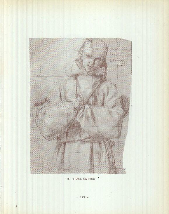 Dibujos de los siglos XVI y XVII: 18/19: Fraile Cartujo + San Juan Evangelista