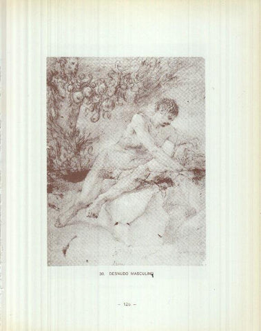Dibujos de los siglos XVI y XVII: 30/31: Desnudo masculino + Desnudo masculino