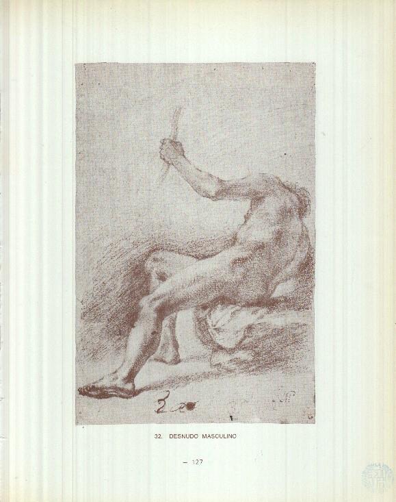 Dibujos de los siglos XVI y XVII: 32/33: Desnudo masculino + Desnudo masculino
