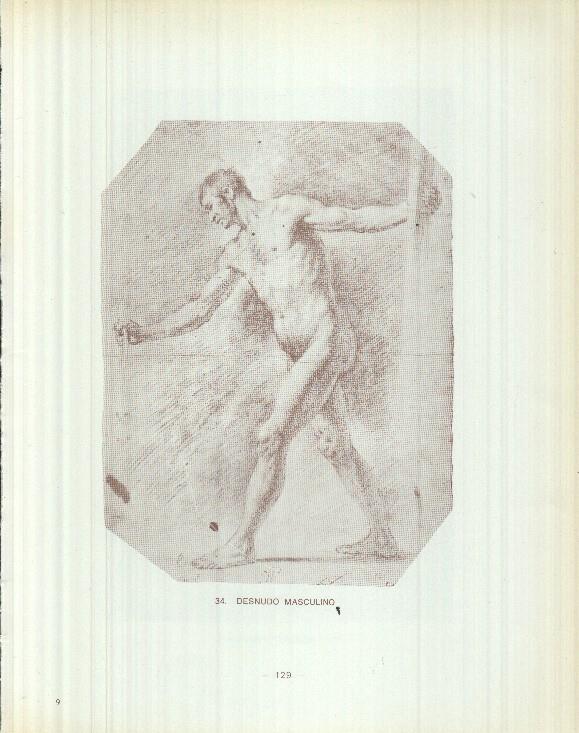 Dibujos de los siglos XVI y XVII: 34/35: Desnudo masculino + Desnudo masculino