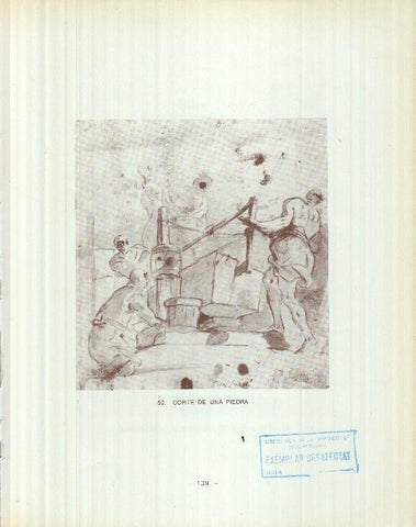 Dibujos de los siglos XVI y XVII: 50/51: Corte de una piedra + Figura femenina