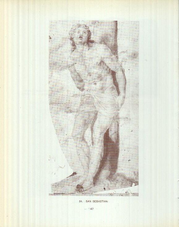 Dibujos de los siglos XVI y XVII: 52/53/54: San Francisco Javier bautizando + Alegoria de España + San Sebastian
