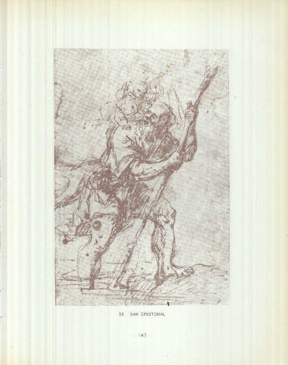 Dibujos de los siglos XVI y XVII: 55/56: San Cristobal + Escena campestre