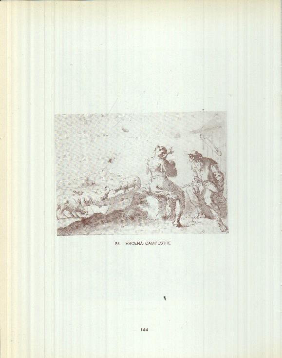 Dibujos de los siglos XVI y XVII: 55/56: San Cristobal + Escena campestre