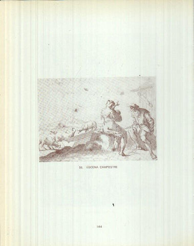 Dibujos de los siglos XVI y XVII: 55/56: San Cristobal + Escena campestre