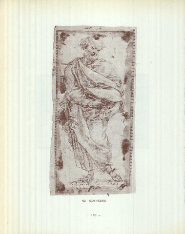 Dibujos de los siglos XVI y XVII: 61/62: Angel + San Pedro