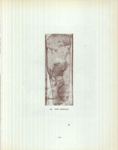 Dibujos de los siglos XVI y XVII: 65/66: Niño desnudo + Santa Rosa de Lima