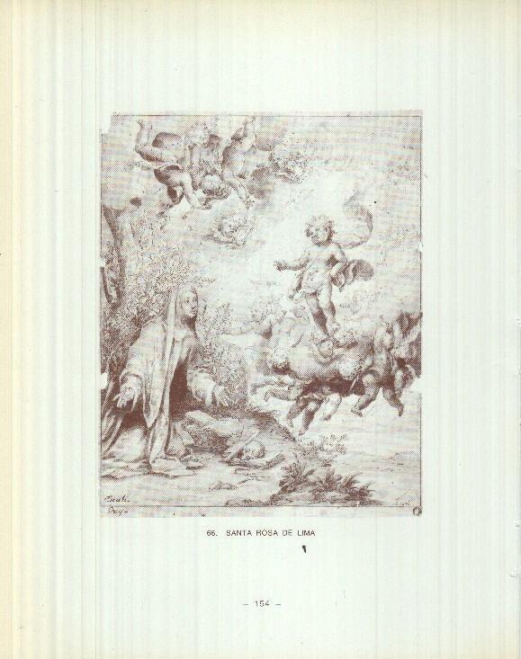 Dibujos de los siglos XVI y XVII: 65/66: Niño desnudo + Santa Rosa de Lima