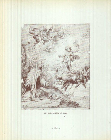 Dibujos de los siglos XVI y XVII: 65/66: Niño desnudo + Santa Rosa de Lima