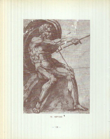 Dibujos de los siglos XVI y XVII: 69/70: El Can Cerbero + Neptuno