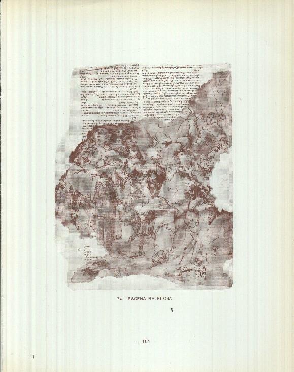Dibujos de los siglos XVI y XVII: 74/75: Escena religiosa + Los cuatro evangelistas